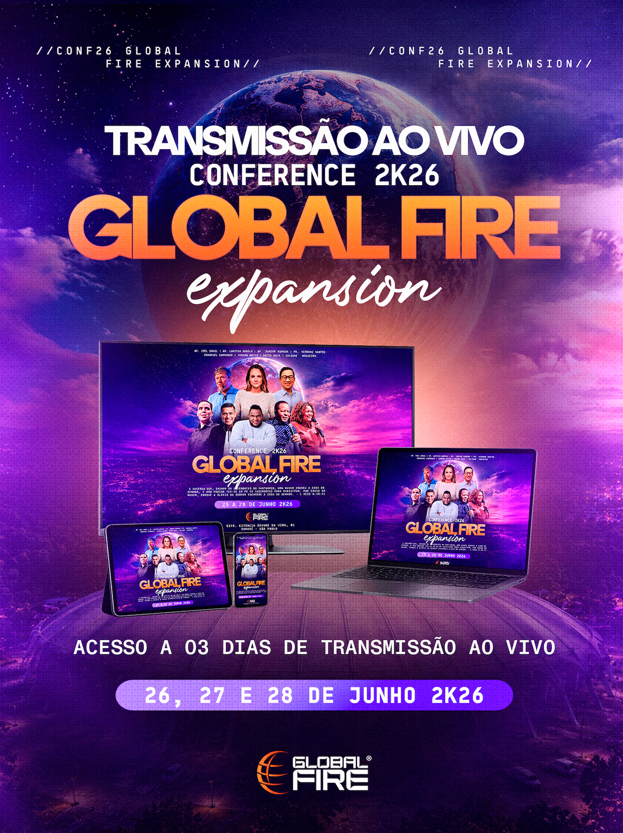 Conferência Global Fire Expansion 2K26 — transmissão ao vivo